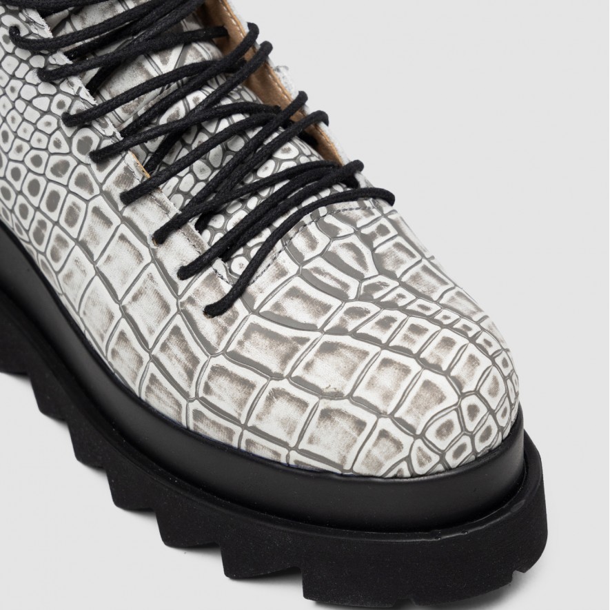   Ghete - Lyon - Croco Grey